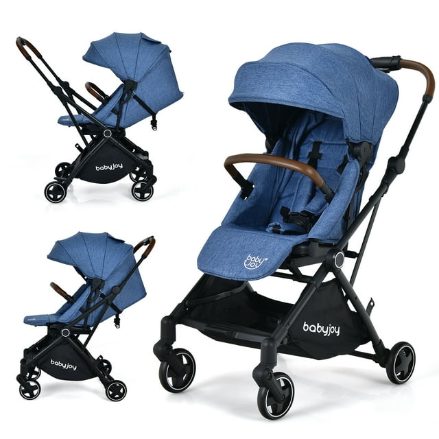 Infans 2-in-1 Convertible Baby Stroller Aluminum Pushchair w/ Adjustable Canopy INFANS