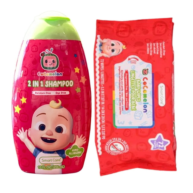 Cocomelon Bay Deal |Baby Wipes(72 Ct) + 2 In 1 Shampoo (10.oz), Pack of 2 Visit the CoComelon Store