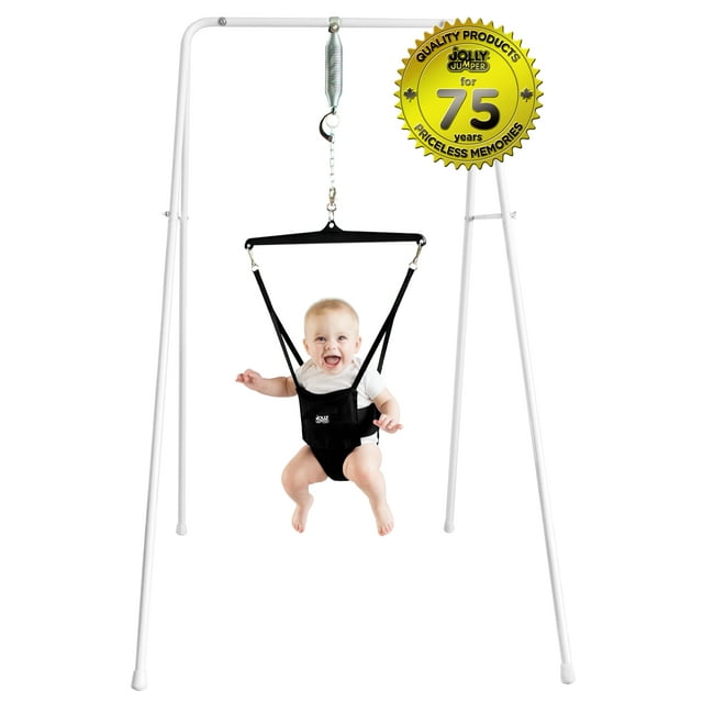 Jolly Jumper *Classic* with Stand - The Original Baby Exerciser and Your Alternative to Activity Centers and Baby Bouncers. Trusted by Parents, Loved by Babies for Over 75 Years. Jolly Jumper