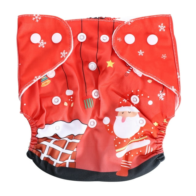 COSLUS 1pc Waterproof Nappy Pants Adjustable Baby Diaper Pants Potty Training Pants COSLUS