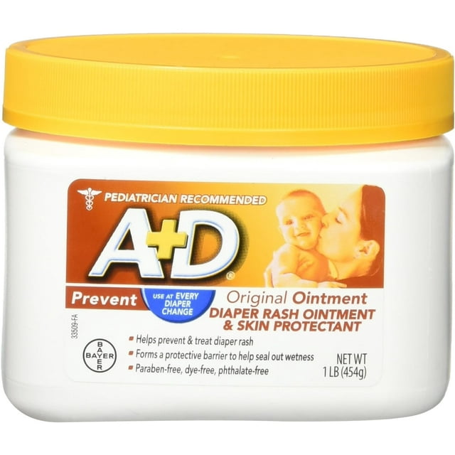 A&D Original Diaper Ointment Jar A+D