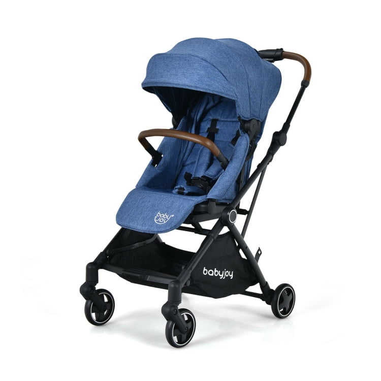 Barara King Travel Stroller,Baby Wagon,2-in-1 Convertible Aluminum Baby Stroller with Adjustable Canopy-Blue Barara King