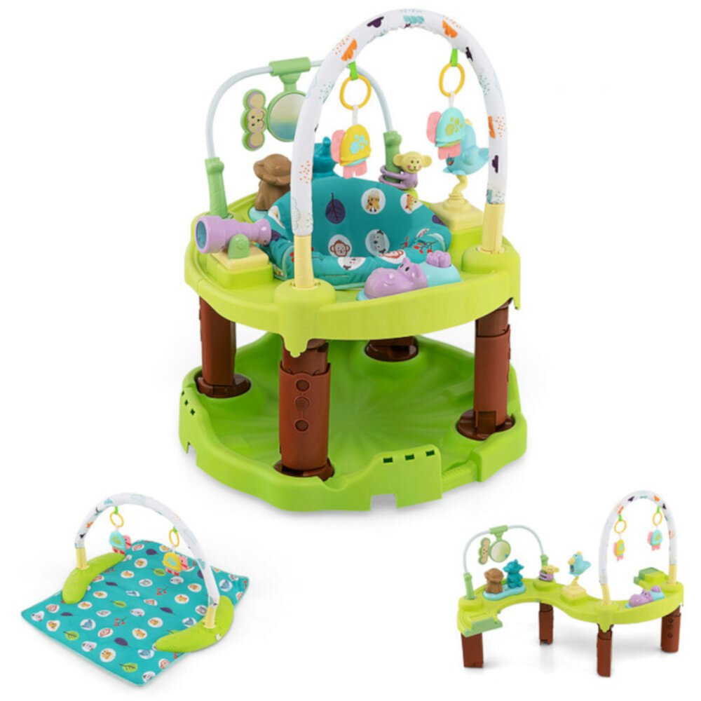 Resenkos 3-in-1 Baby Activity Center with 3-position for 0-24 Months-Green, Resenkos