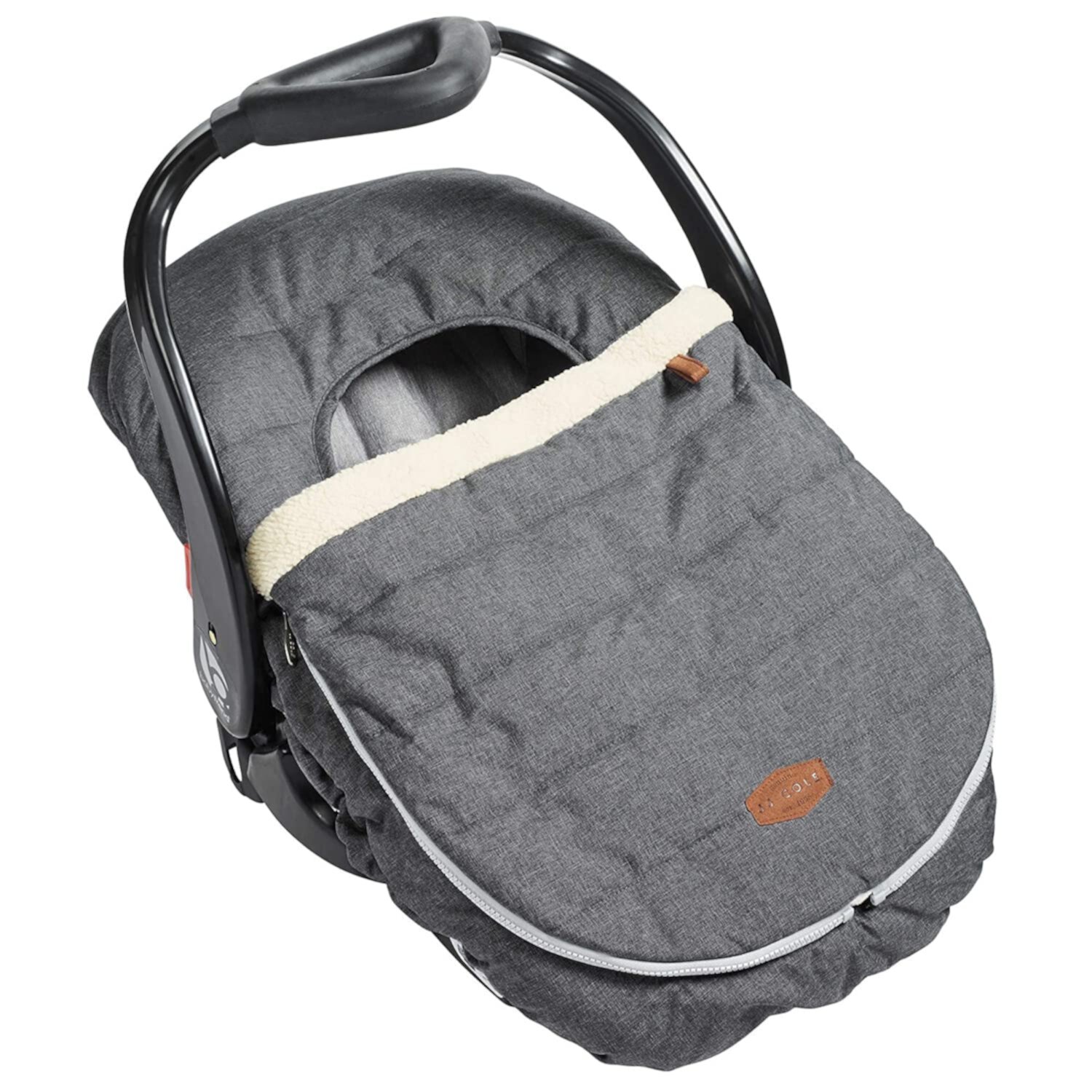 JJ Cole Baby Car Seat Cover, Blanket-Style Baby Stroller & Baby Carrier Cover, Heather Gray JJ Cole