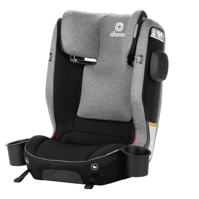 Diono Monterey 6DXT SafePlus High-BackBooster Car Seat, Black Storm Diono