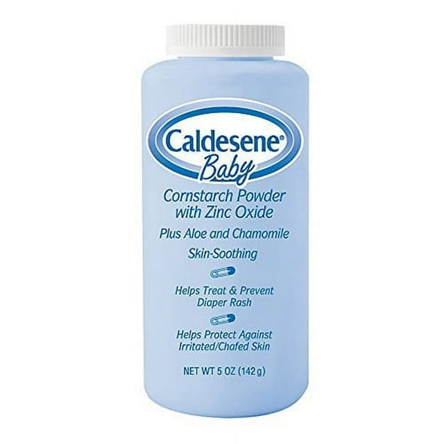 Caldesene Baby Cornstarch Powder With Zinc Oxide To Prevent Diaper Rash - 5 Oz, 6 Pack Caldesene