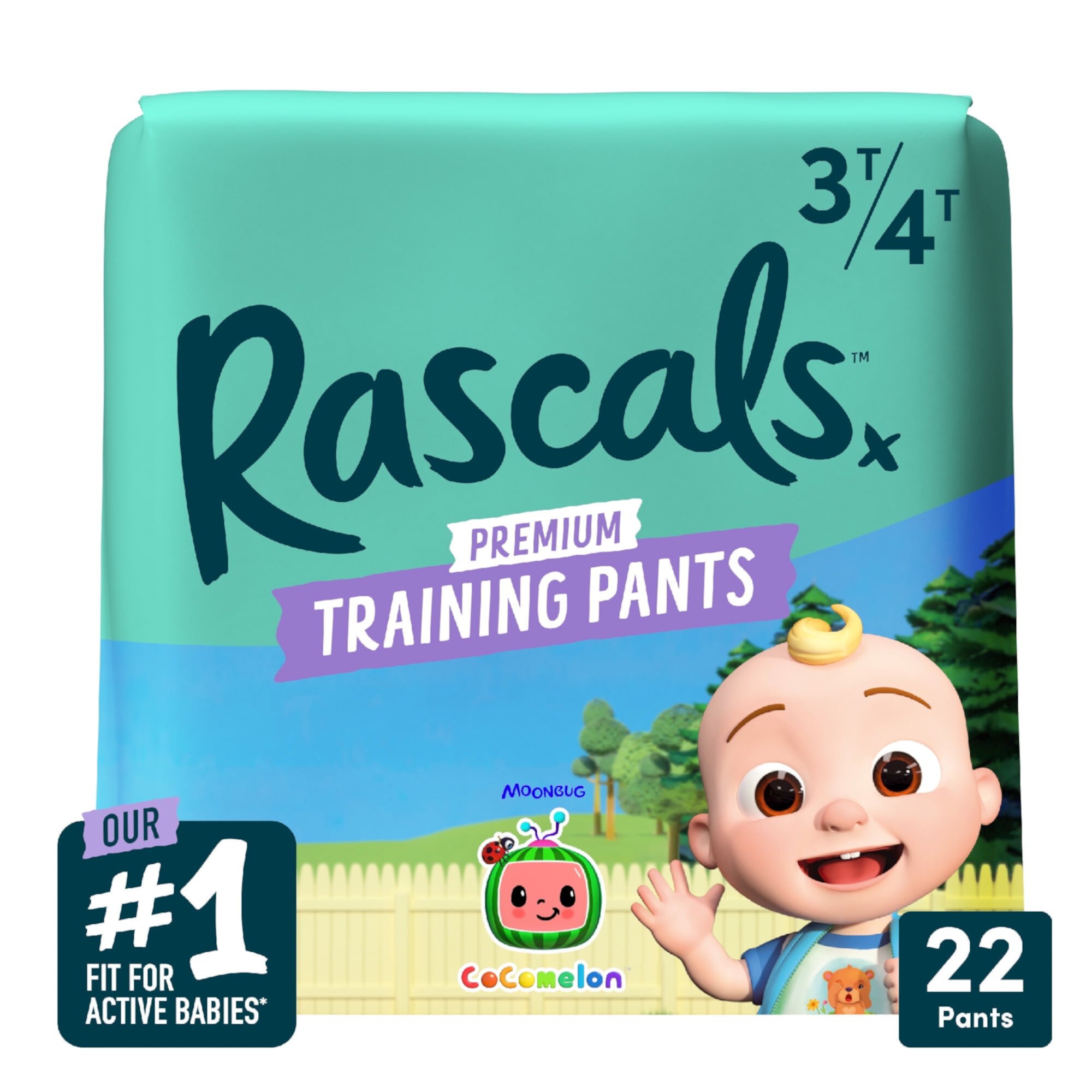 Rascals Cocomelon Edition Training Pants Size 3T-4T 92 Count Rascals