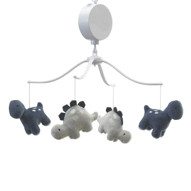 Bedtime Originals Roar Blue/Gray Dinosaur Musical Baby Crib Mobile Bedtime Originals