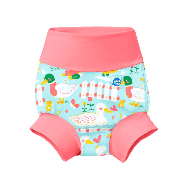 Многоразовый плавательный подгузник Happy Nappy™ для мальчиков, желтый и синий, 3-4 года, 1 мм неопрен Splash About