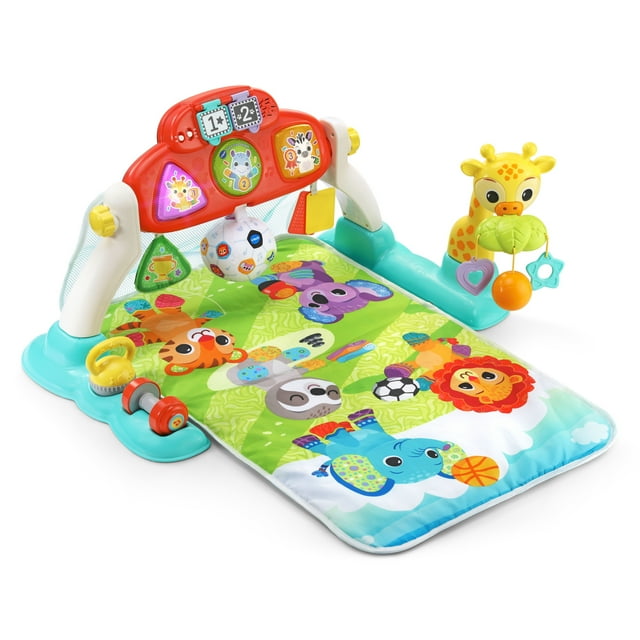 VTech Kick & Score Playgym™ Plastic, Fabric Baby Activity Centers with Accessories Included, Baby and Toddler Toys VTech