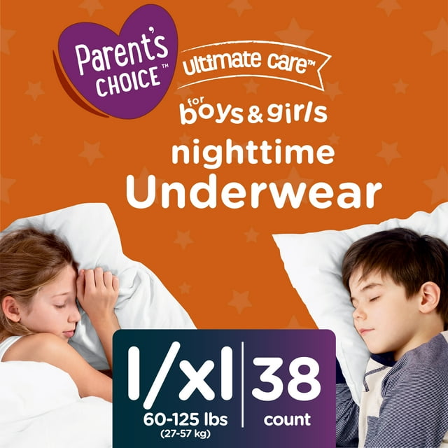 Parent's Choice Nighttime Underwear, L/XL, 38 Count (Select for More Options) Parent's Choice