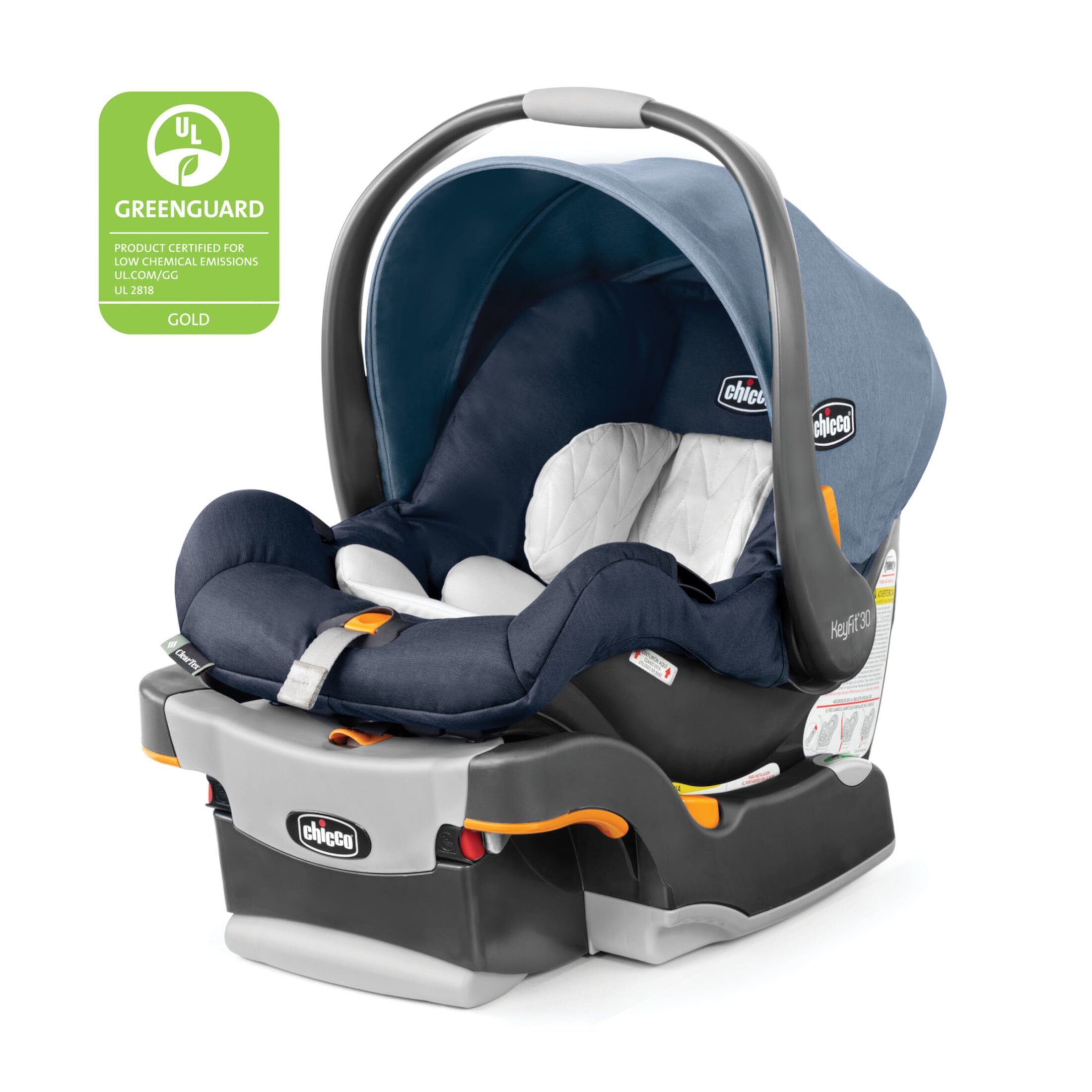 Chicco KeyFit 30 ClearTex 30 lbs Infant Car Seat - Pewter (Grey), New Chicco