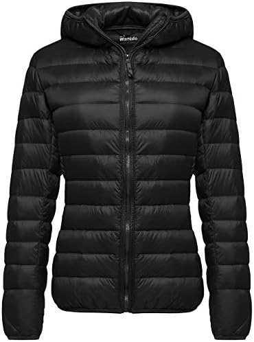 wantdo Women's Hooded Down Jacket Women's Long Puffer Coats Wantdo