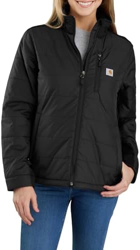 Женский Дождевик Carhartt Rain Defender Удлиненный Легкий Утепленный Пуховик, Черный, 2X Carhartt