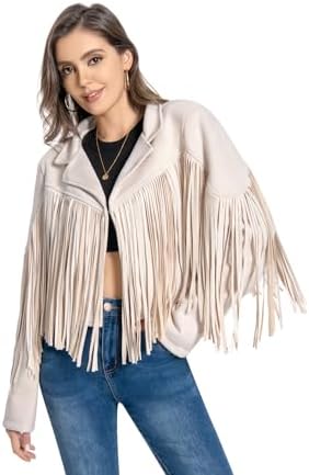 Женская Кожаная куртка WELLATENT Fringe Jacket WELLATENT