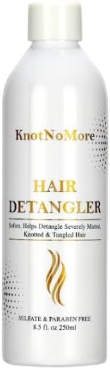 Matted Hair Detangler for Extremely Tangled Hair - Sulfate & Silicone Free - 8.5 Fl Oz (250 ml) - Suitable for All Hair Types - Children & Adult Hair Detangler Knot No More