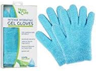 NatraCure Moisturizing Gel Gloves - (for Dry, Cracked Skin, Aging Hands, Cuticles, Eczema, After Hand Washing, Instead of Overnight Sleeping Gloves, Lotion, Cream) - Color: Aqua NatraCure