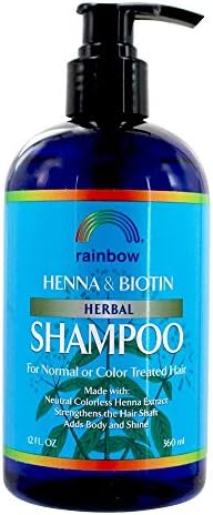 Rainbow Research Organic Herbal Henna Boitin Shampoo, 12 Fluid Ounce Rainbow Research