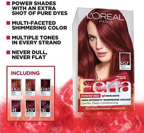 L'Oreal Paris Feria Multi-Faceted Shimmering Permanent Hair Color, 100 Pure Diamond, Hair Dye Kit, Pack of 2 L'Oréal Paris