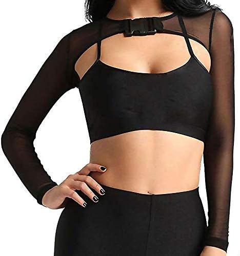 Женский Кардиган Ypser See Through Mesh Crop Top Ypser