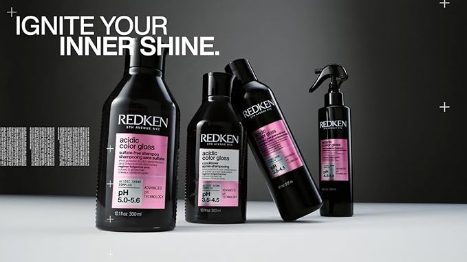 Redken Acidic Color Gloss Sulfate-Free Shampoo for Color Protection and Shine To Help Extend Color & Shine for Color-Treated Hair Redken