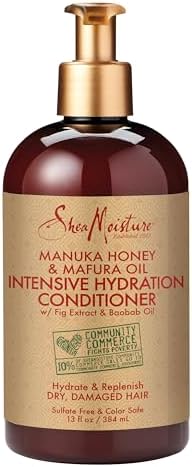 SheaMoisture Conditioner Intensive Hydration for Dry, Damaged Hair Manuka Honey and Mafura Oil to Nourish and Soften Hair 13 oz SheaMoisture