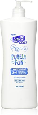 Suave Kids 3 In 1 Shampoo + Conditioner+ Body Wash Purely Fun, 28 Ounce(Packaging May Vary) Suave