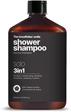 The Goodfellas' smile, Luxury 3 in 1 Body Wash and Hair Shampoo for Men, 17 Fluid Oz. - Made in Italy (Abysso) The Goodfellas' smile