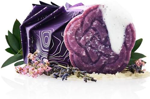 Viori Purple Shampoo Bar - Handcrafted with Longsheng Rice Water & Natural Ingredients - All Natural Shampoo Bar - Neutralizes Brassy Tones In Blonde Hair Viori