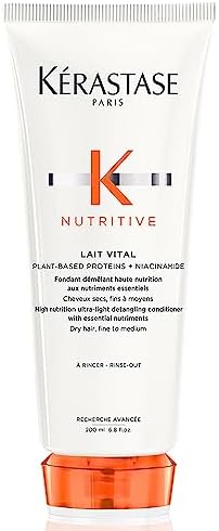 Kerastase Nutritive Lait Vital Hydrating Conditioner | Adds Moisture, Shine, and Nourishment | Smoothing and Softening Deep Conditioner | With Niacinamide | For Fine to Medium Dry Hair KERASTASE