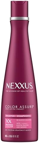 Nexxus Hair Color Assure Sulfate-Free Shampoo with ProteinFusion, For Color Treated Hair Color Shampoo 13.5 oz Nexxus