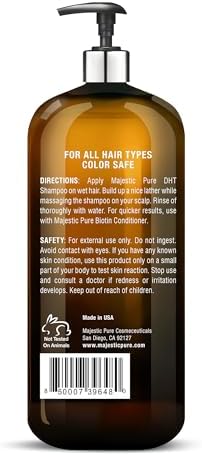 Majestic Pure Biotin Conditioner for Hair Loss - Thickening & Volumizing Conditioner, with DHT-3 Blocker, Keratin & Rosemary Oil, Sulfate Free, All Hair Types Hair Conditioner, 16 fl oz Majestic Pure