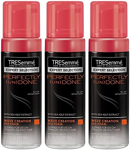 Tresemme Sea Foam 5.1 Ounce Perfectly (Un) Done (150ml) (3 Pack) Tresemme