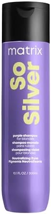 Matrix So Silver Purple Shampoo | Neutralizes Yellow Tones | Color Depositing & Toning | For Color Treated, Blonde, Grey, and Platinum Hair | Packaging May Vary | Vegan Matrix