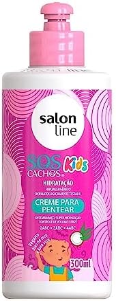 Salon Line - Linha SOS Cachos Kids (Hidratacao) - Creme para Pentear 300 Ml - (SOS Curls Kids (Moisturization) - Combing Cream 10.14 Fl Oz) Salon Line