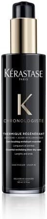 Kerastase Chronologiste Thermique Régénérant Hair Serum | Heat Protectant | Prevents Breakage, Controls Frizz & Protects Against Humidity | With Argan Oil | For Dry, Fine & Brittle Hair | 5.1 Fl Oz KERASTASE