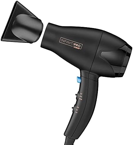 INFINITIPRO BY CONAIR Travel Hair Dryer, Mighty Mini Compact Lightweight Professional AC Motor Hair Dryer Conair