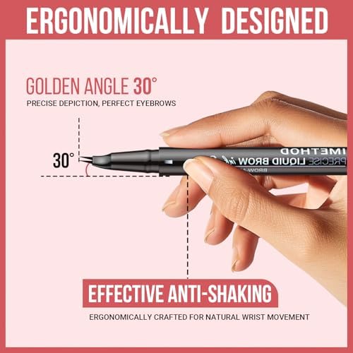 iMethod Curved Eyebrow Pen - Eyebrow Pencil, Brow Pencil 2-in-1 Dual-Ended Microblading Eyebrow Pen with Micro-Fork-Tip and Precise Brush-Tip Create Natural Hair-Like Brows, Last All-Day, Light Brown IMethod