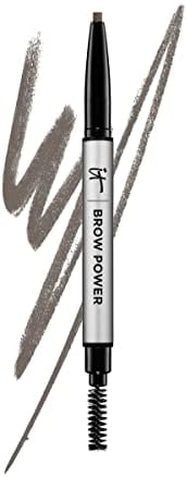 IT Cosmetics Brow Power Eyebrow Pencil - Universal Shades - Long-Lasting, Budge-Proof Formula - With Biotin - Natural-Looking Brows - Built-in Spoolie Brush IT Cosmetics