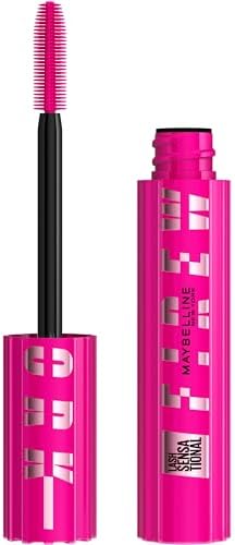 Maybelline Lash Sensational Firework Washable Mascara, Lengthening & Volumizing Mascara for up to 24HR wear, Blackest Black, 1 Count MAYBELLINE