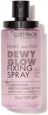 Catrice | Prime & Fine Illuminating Dewy Glow Spray | Transparent and Fast Drying Fixing Spray| Paraben Free & Vegan | Cruelty Free (Pack of 1) Catrice