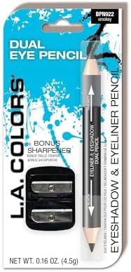 L.A. COLORS Dual Liner & Shadow Pencil w/Sharpener, Smokey CBPN922 L.A. COLORS