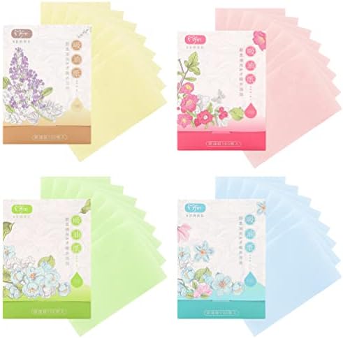 FOMIYES 4 Boxes Oil Blotting Paper Oil Absorbing Paper Oil Control Facial Tissue Paper Towels Face Oil Tissue Oil Blotting Tissues Skin Care Tissues Oil Absorbing Tissues Fomiyes