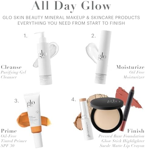 Glo Skin Beauty Pressed Base Powder Foundation Makeup (Golden Medium) - Flawless Coverage for a Radiant Natural, Second-Skin Finish Glo Skin Beauty