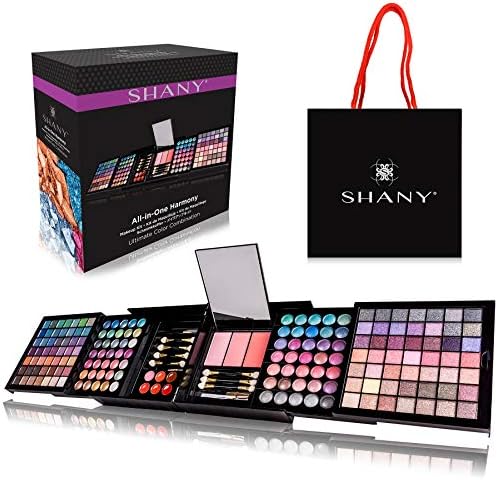 SHANY All In One Harmony Makeup Set - Ultimate Color Combination - Eyeshadows, Blush Powder, Lip-gloss Lipstick, Mini Makeup brushes, Makeup applicators, HOLIDAY GIFT IDEA - New Edition Shany