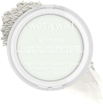 wet n wild Bare Focus Clarifying Finishing Powder | Matte | Pressed Setting Powder Fair-Light Wet n Wild