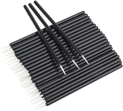 Disposable Eyeliner Brush Applicator Cosmetic Eye Wand Eyeliner Makeup Tool (black-300pcs) Mekupeu