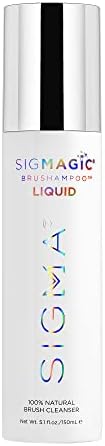 Sigma Beauty Sigmagic Brushampoo Liquid - Professional Grade Cleaner Solution for Makeup Brushes & Sponges to Remove Makeup Residue (5.1 FL Oz) Sigma Beauty