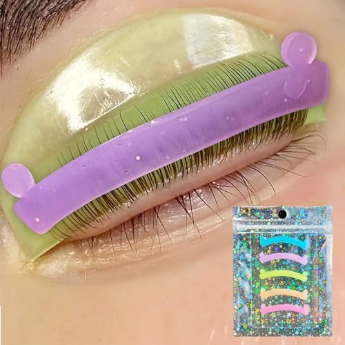 PERMANIA Lash Lift Ribbon, 5 Pcs Silicone Eyelash Rods Ribbon Soft Colorful Lash Lift Tool Flexible Perm Roller Multi-Functional for Eyelash Lifting PERMANIA