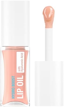 Neutrogena Hydro Boost Tinted Lip Oil with Hyaluronic Acid, glossy lip oil designed to hydrate & nourish lips while bringing out their natural color, Light Pink, .2 oz Neutrogena